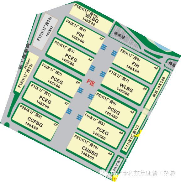 深圳龙华富士康园区区域分布图龙华富士康园区平面图