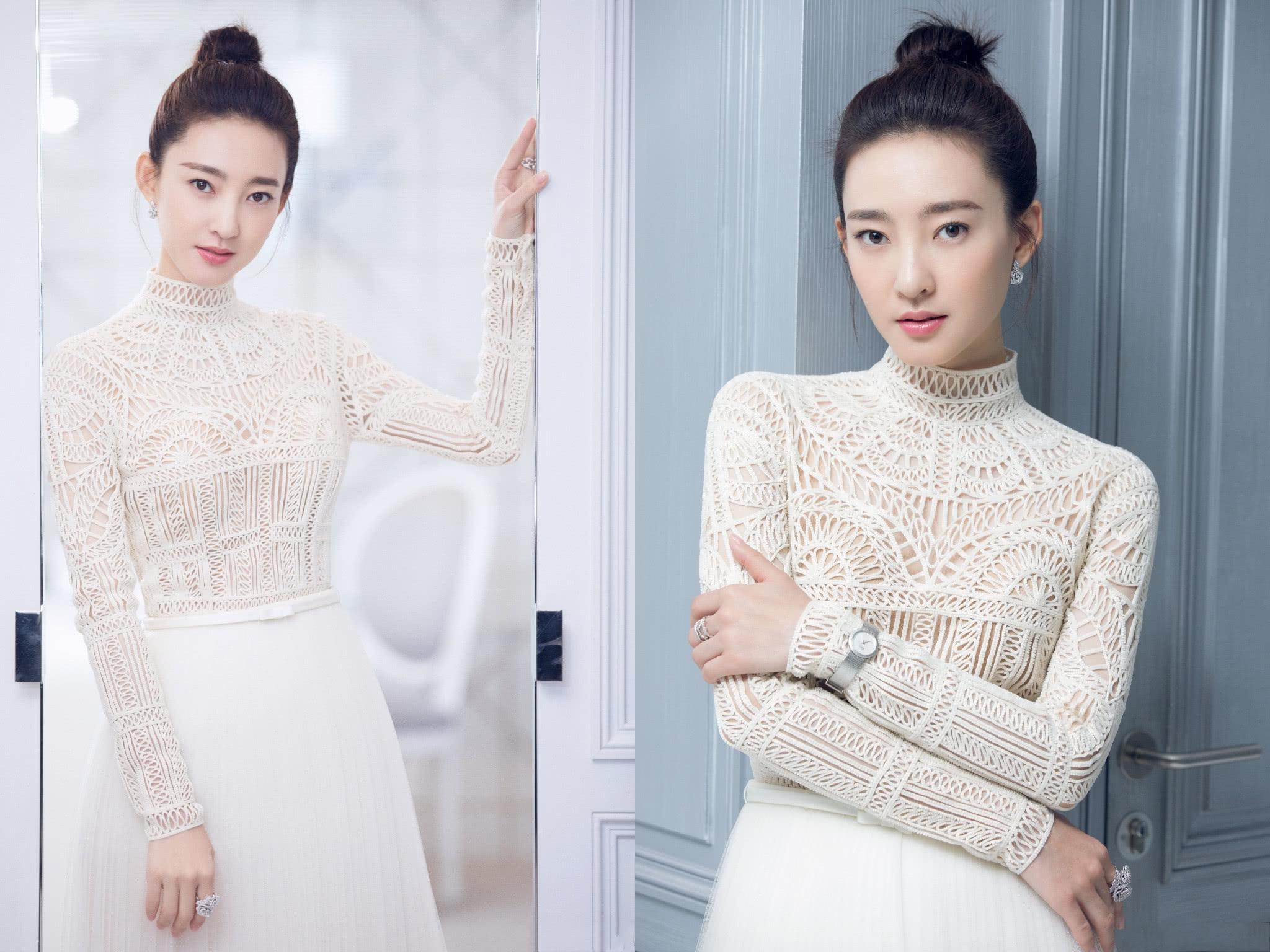 王丽坤身材真好!抹胸裙内穿白衬衫，暴露了一双大长腿超惊艳!