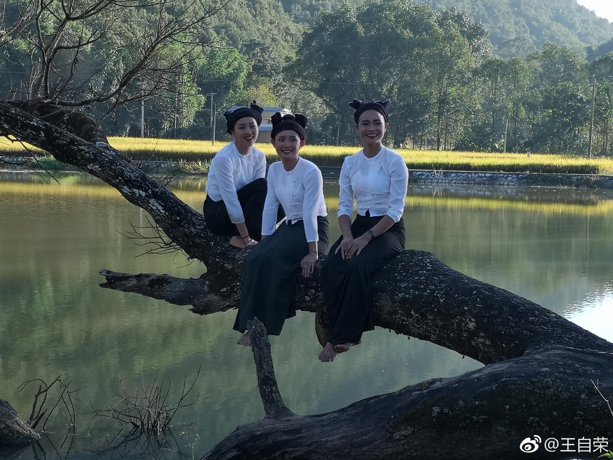 竟然还藏着一个诗意的村子(箐门口村芒见组,稻田里有鱼,小朴少在抓鱼