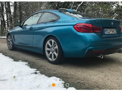 宝马4系列更新升级了新的LED照明灯，看起来也更加美观