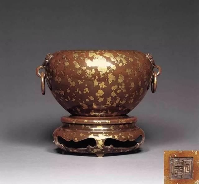 中国 古銅 漢詩人物刻 手爐 香炉 時代箱付 D R3725