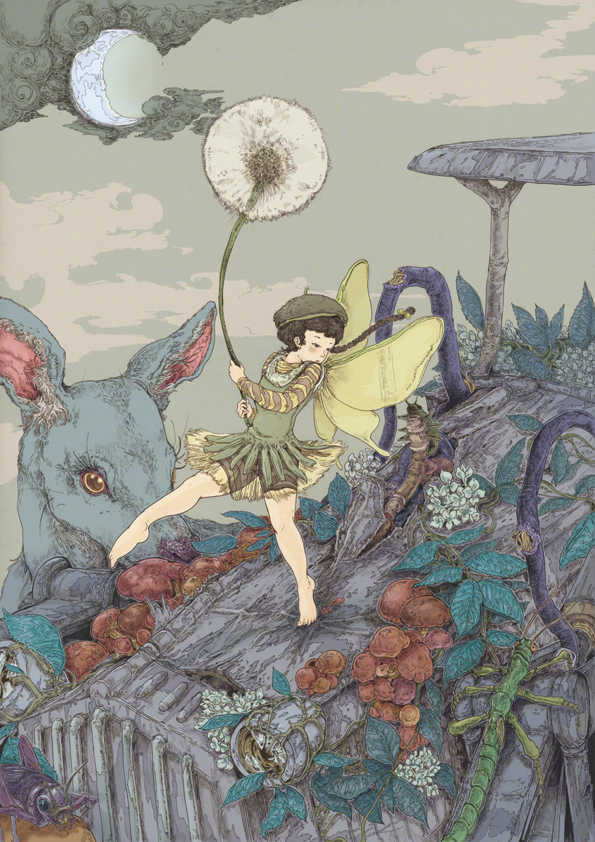 日本插画师 kazuki okuda 作品 令人眼花缭乱值得看上