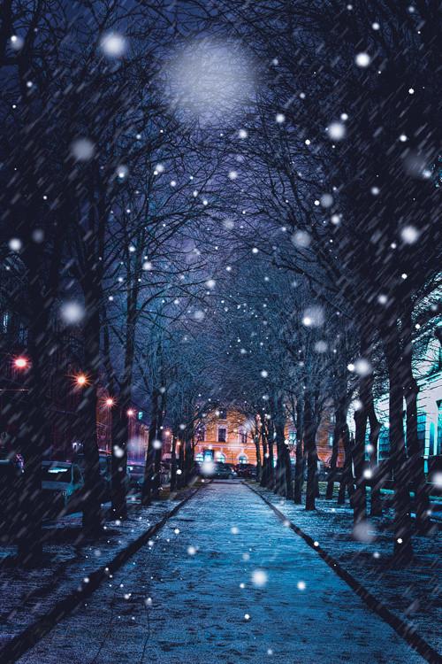 《唯美浪漫雪景图片,手机壁纸精选》