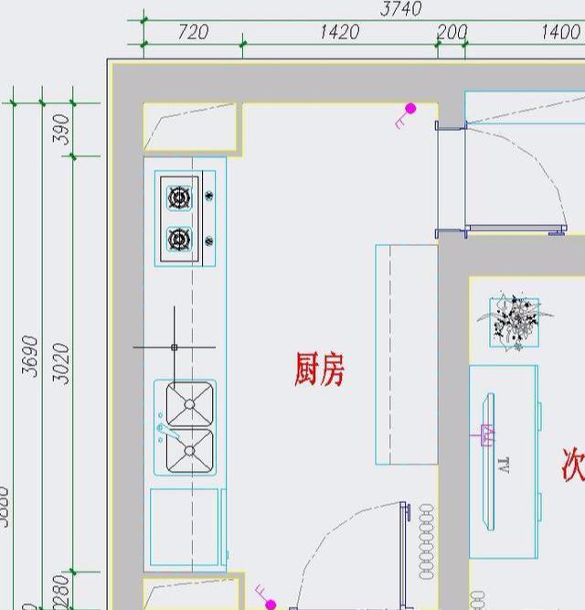 厨房尺寸装不对天天做饭都想炸教科书式厨房尺寸表面面俱到