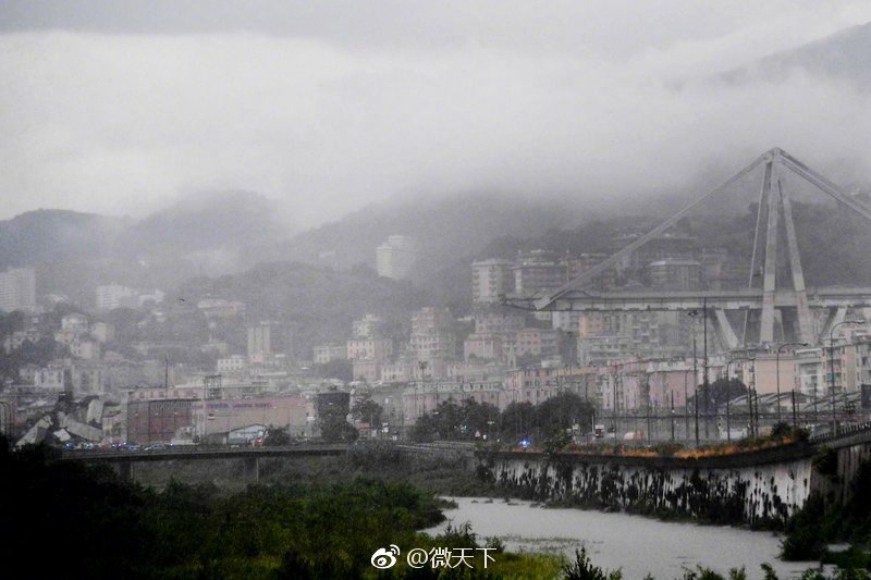 意大利热那亚高架桥坍塌 致至少22死8伤