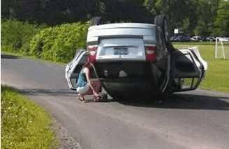 你遇到过女司机奇葩的车祸吗?