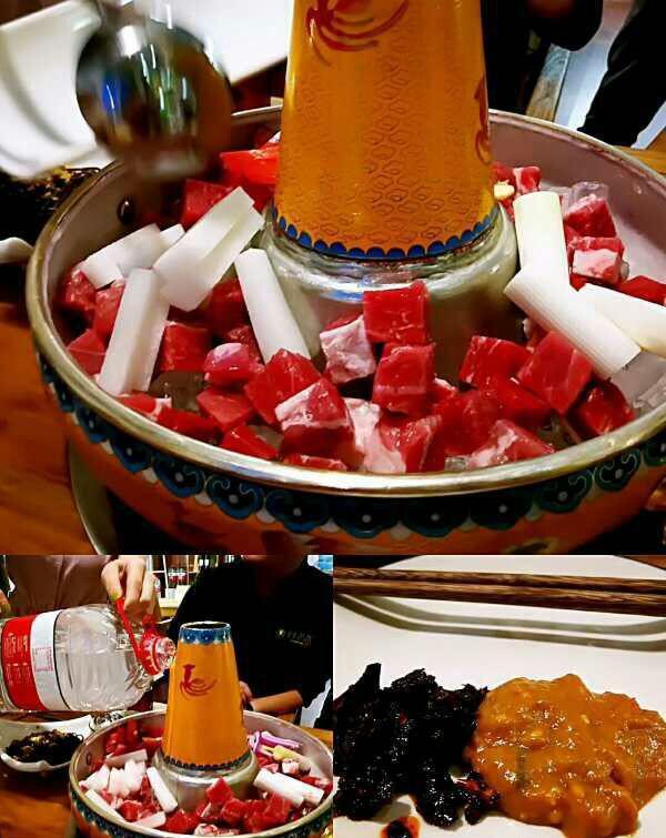 用冰煮的羊肉火锅,还挑水不一样的回味就在木辛水水