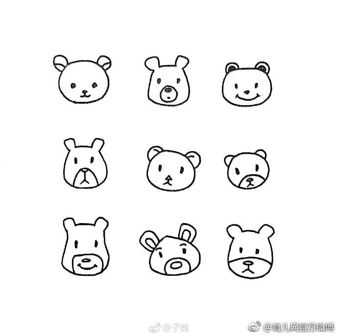 100个超萌动物简笔画,100个超萌简笔画动物 一组萌萌哒的简笔画小动物,留着陪孩子画个够!( 子姝)