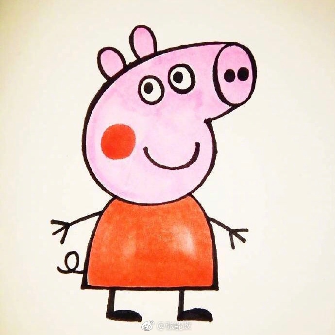 小猪佩群正面 正面太丑,小猪佩奇是侧颜杀_新浪看点