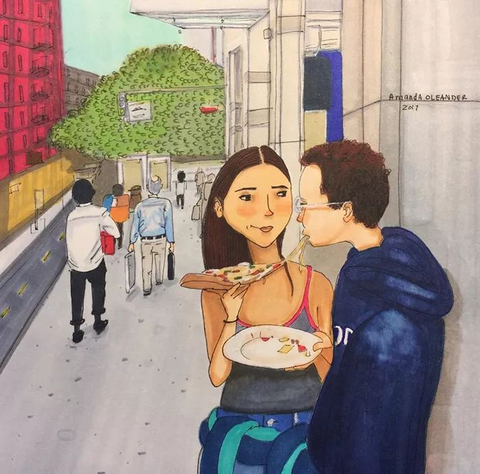 一组看了让人脸红心跳的情侣漫画,网友:这也太