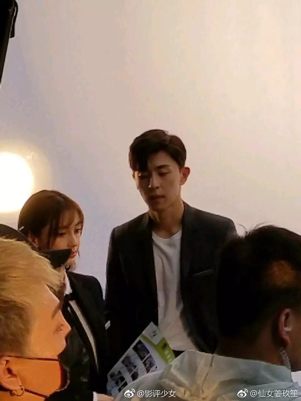 这是杨颖和邓伦在一起拍戏了吗。