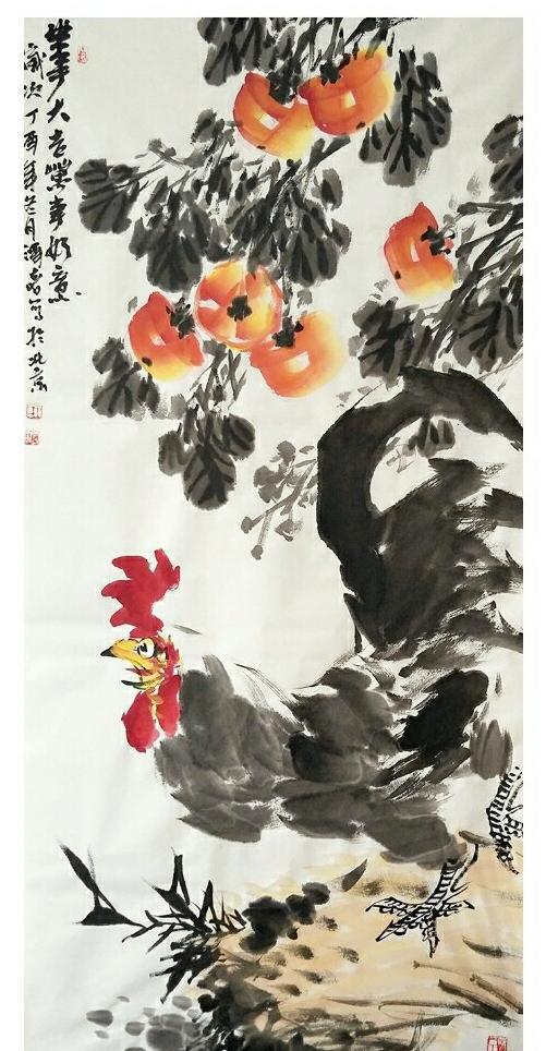 「书画焦点」中国当代画鸡名家——王泽喜作品艺术赏析