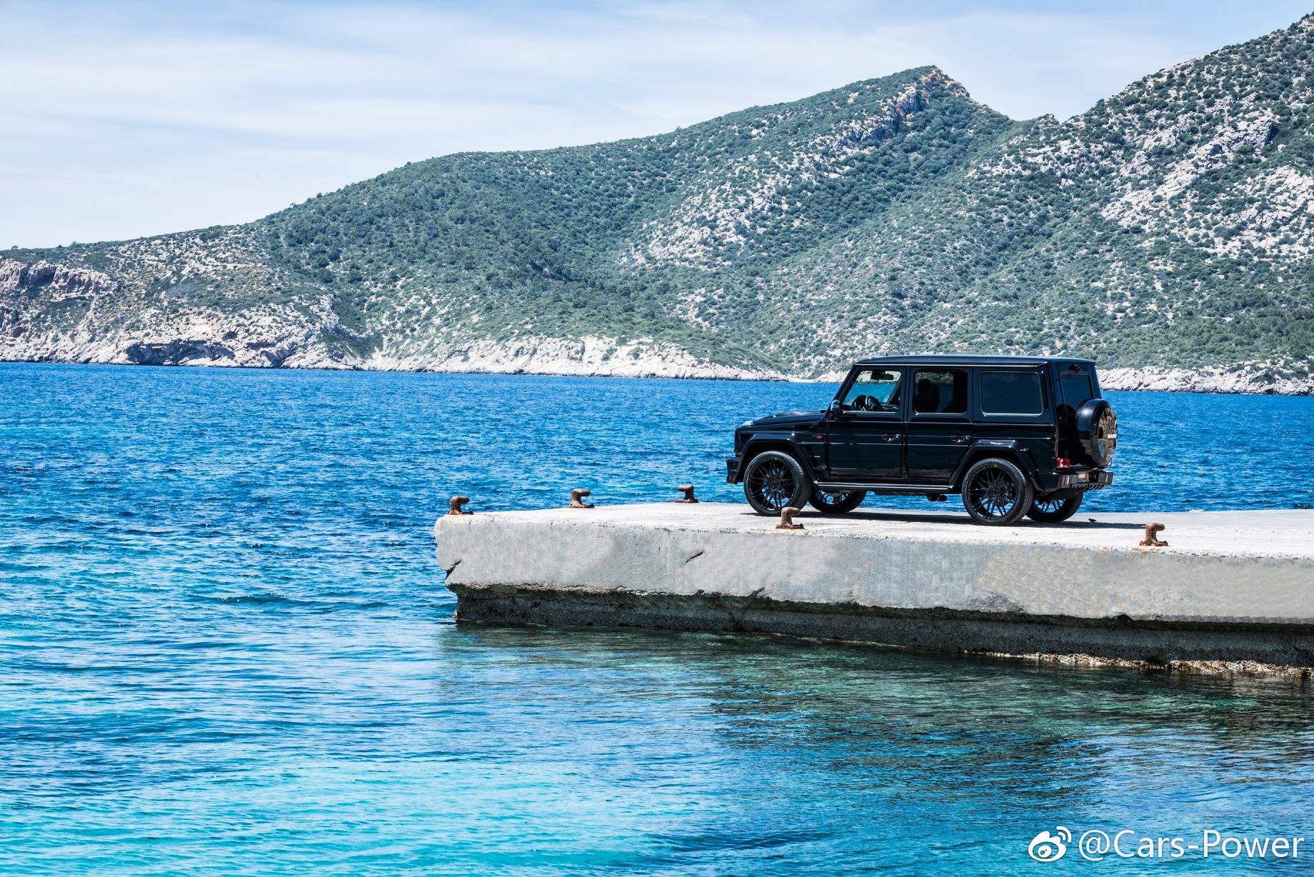 巴博斯G850 奔驰G级 G63 AMG,全黑色帅炸。