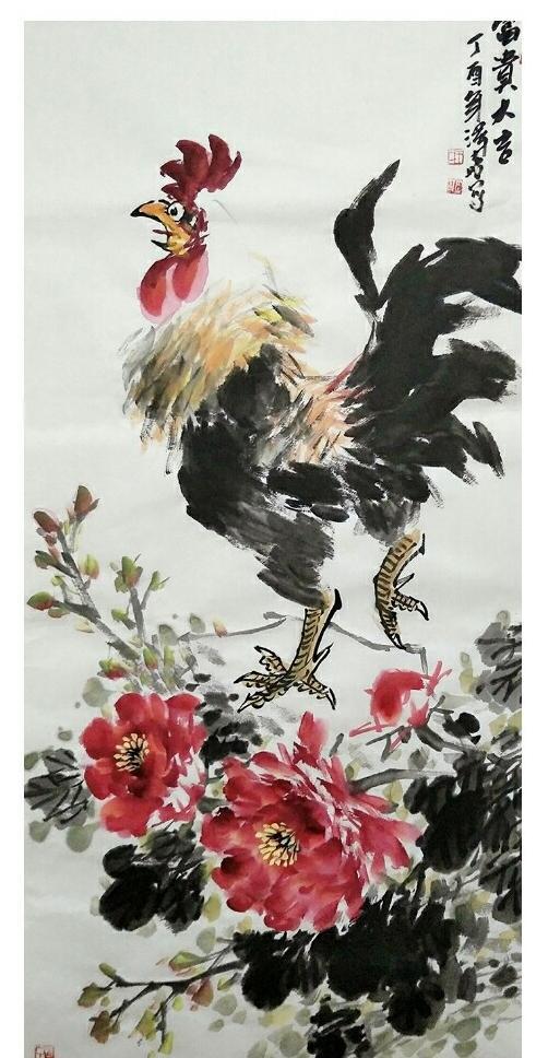 「书画焦点」中国当代画鸡名家——王泽喜作品艺术赏析
