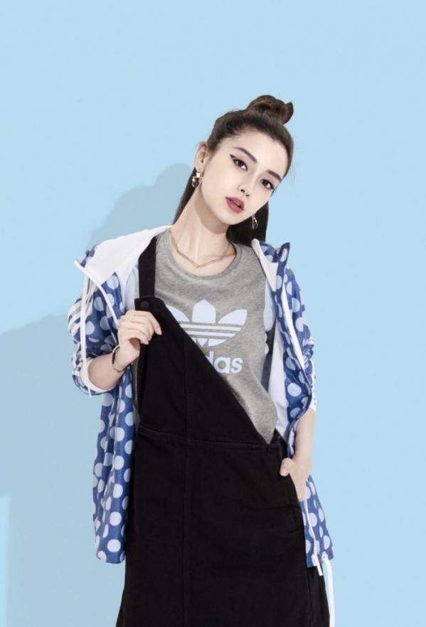 迪丽热巴和杨颖adidas代言照曝光,网友:根本就