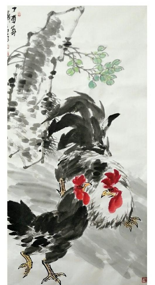 「书画焦点」中国当代画鸡名家——王泽喜作品艺术赏析
