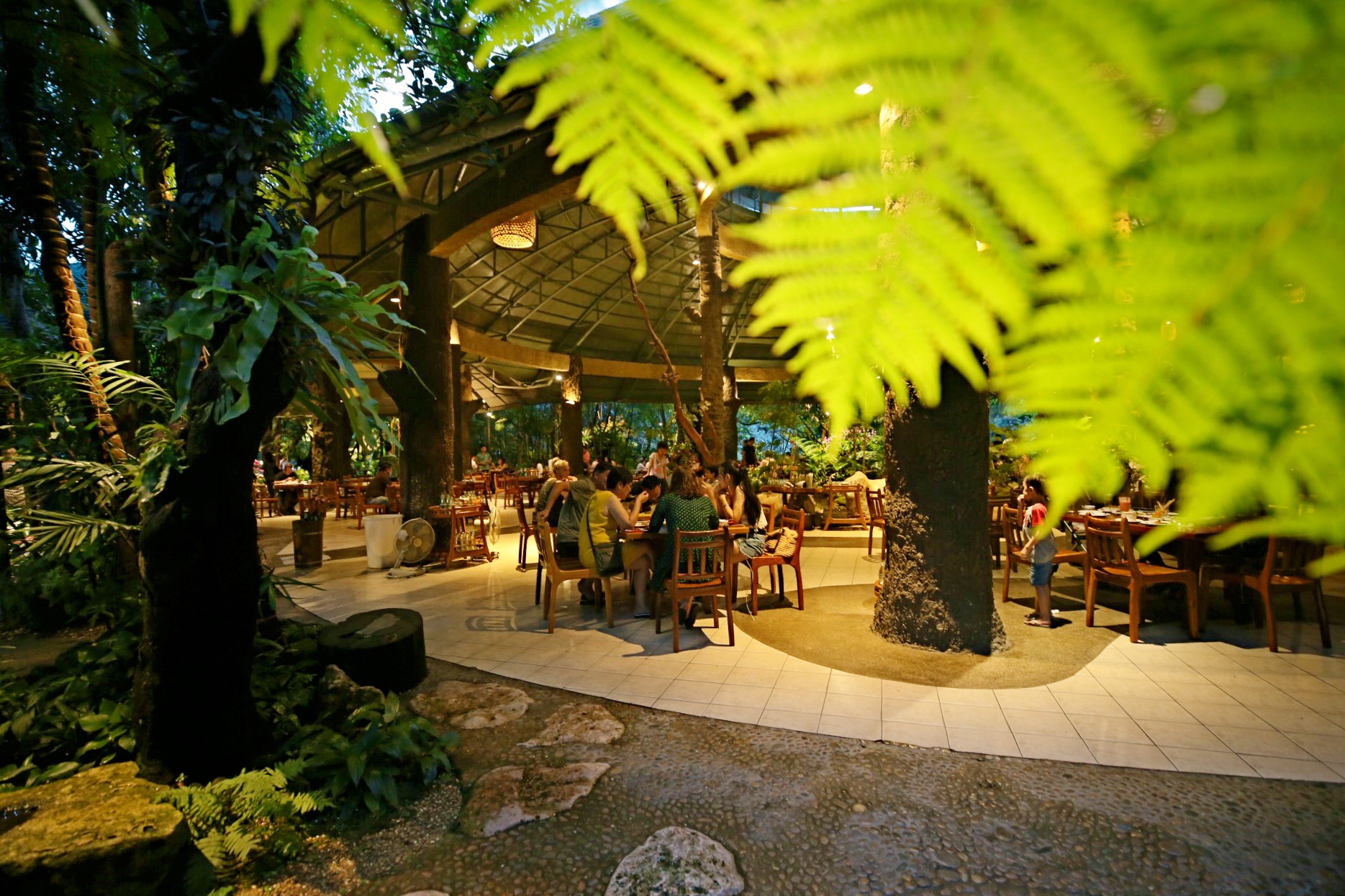 泰国khaomao-khaofang restaurant网红餐厅黑森林整个酒店就像在森