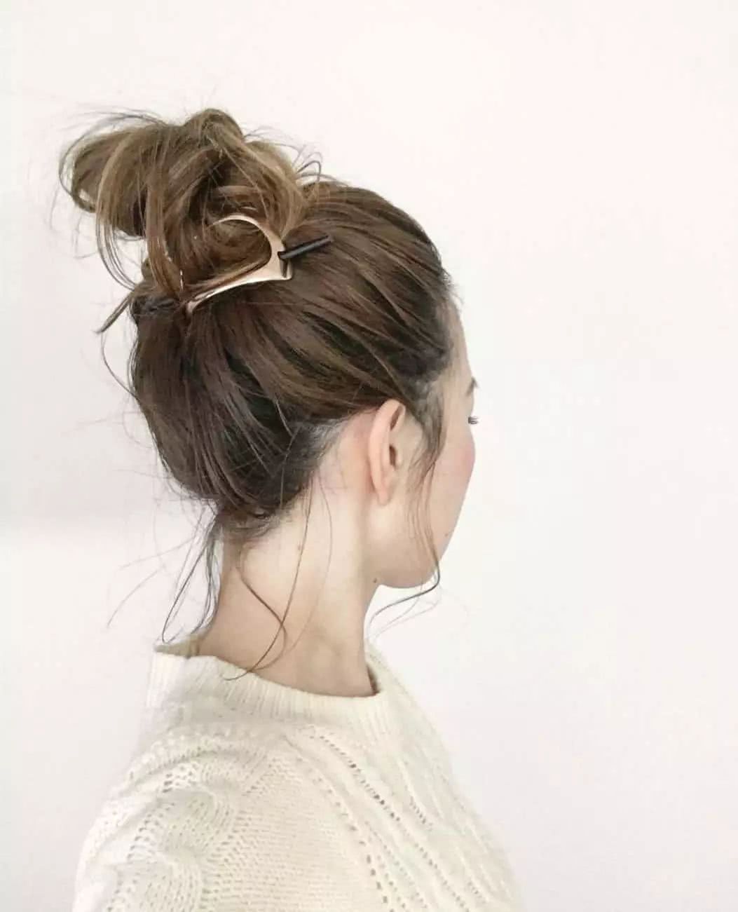 白领日常自己简单扎头发大全!