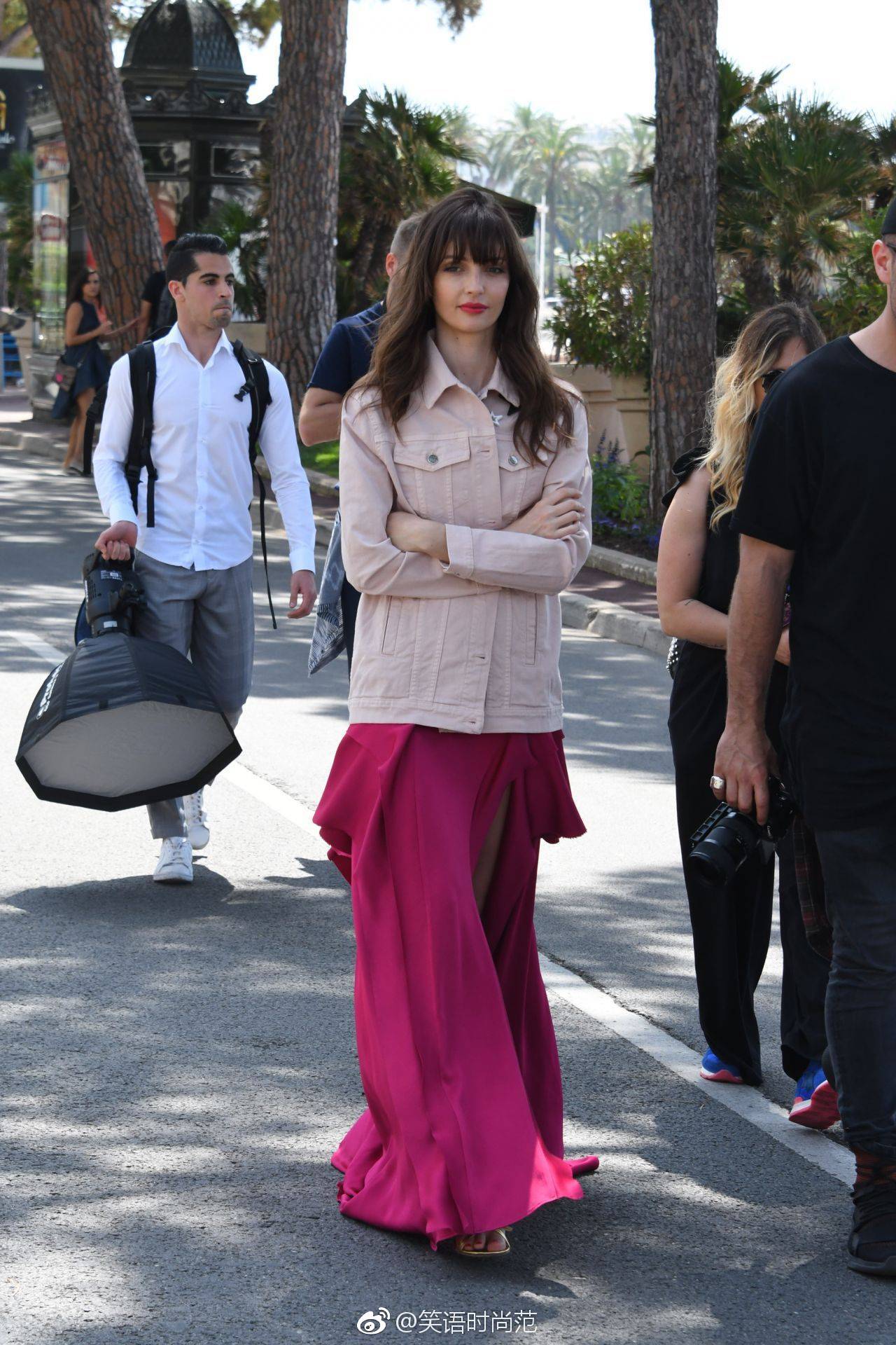 法国女演员Annabelle Belmondo在戛纳的