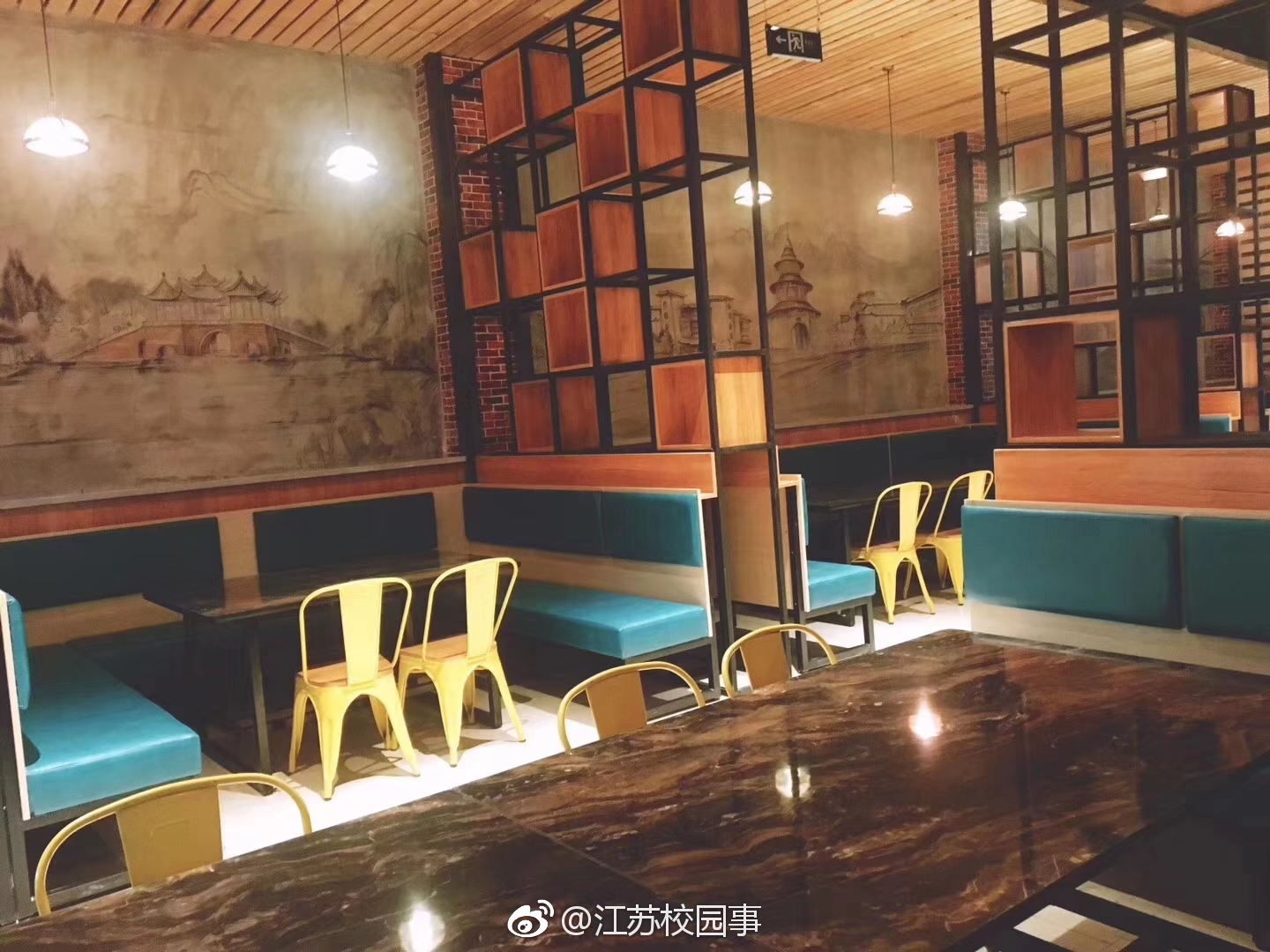 扬大@扬州大学  瘦西湖校区新食堂，告诉自己，我不羡慕