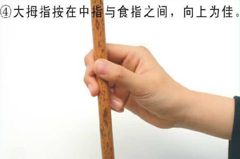 标准的毛笔握笔方法和握笔姿势(附毛笔的握笔