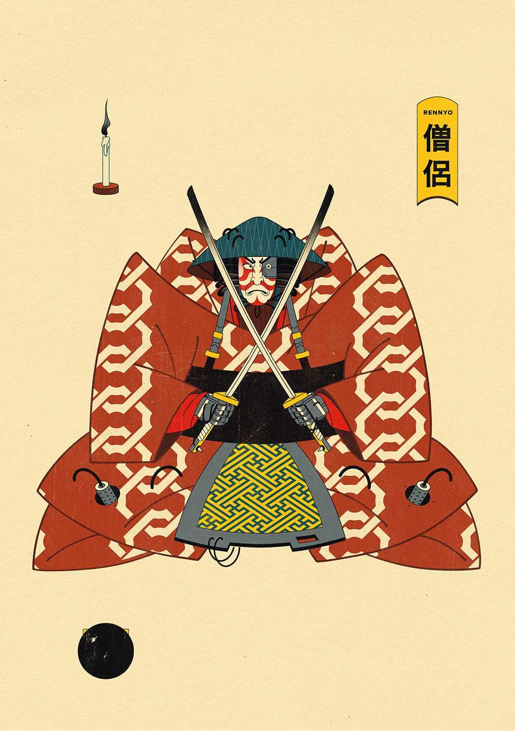 澳大利亚设计师 andrew archer 的插画风格极为日系,而且是传统日本