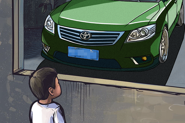 只想将改装紧抱诉出辛酸...一台揭阳“闪改”凯美瑞