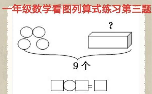 一年级数学看图列算式练习,十分重要,家长一定