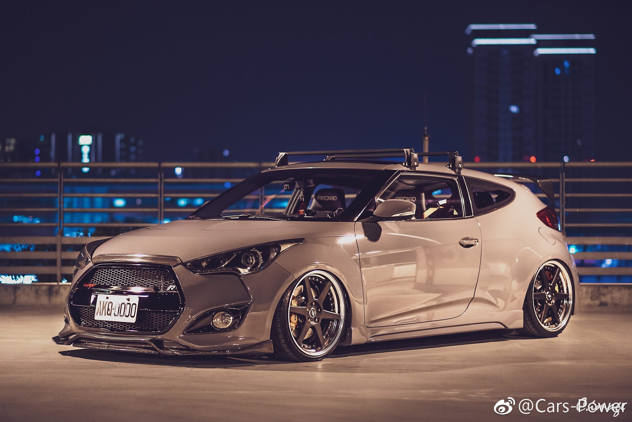 水泥灰-现代飞思 hyundai veloster