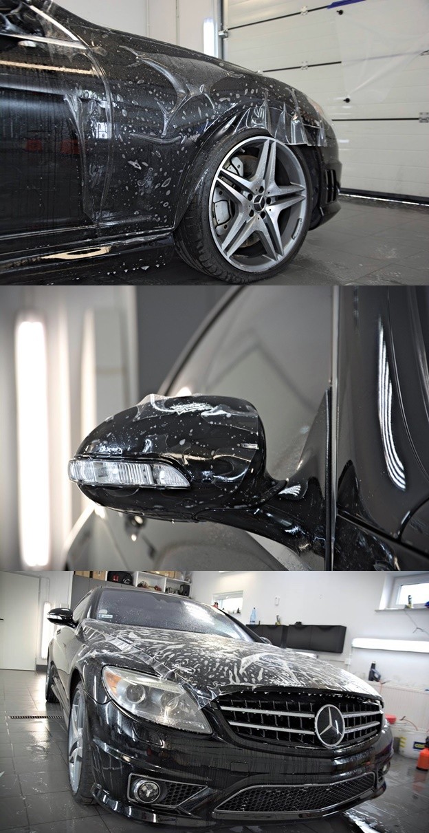 奔驰CL65 AMG贴美国原装进口奢华漆面保护膜