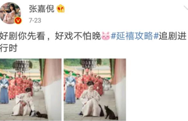延禧攻略张嘉倪戏份遭剪掉?她回复了八个字,引