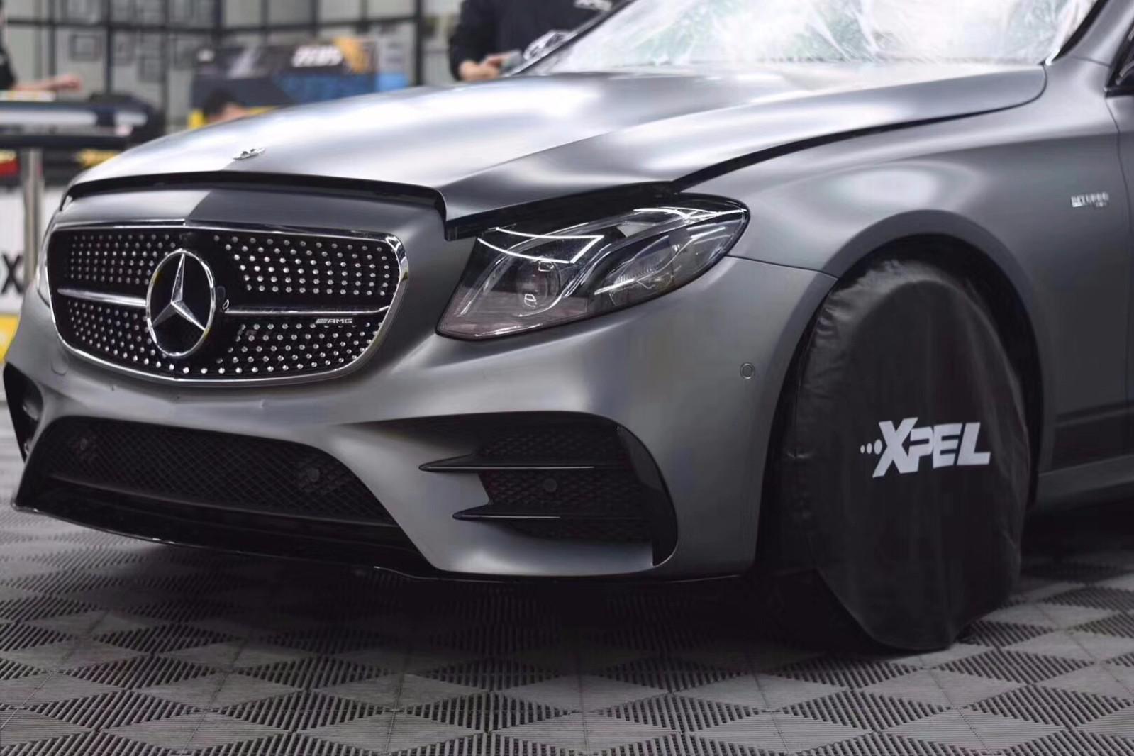 奔驰AMG E43磨砂质感贴XPEL-M系列隐形车衣