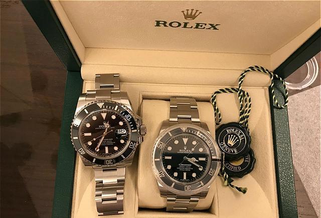 听朋友说意大利买手表便宜,果断入手两支劳力