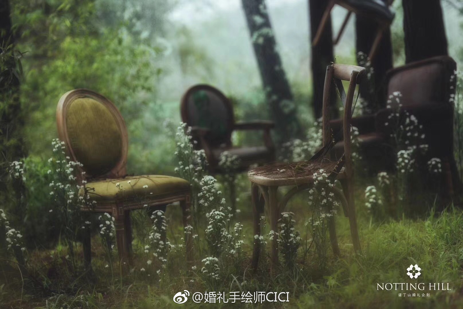 精灵系户外森系婚礼,仙气十足