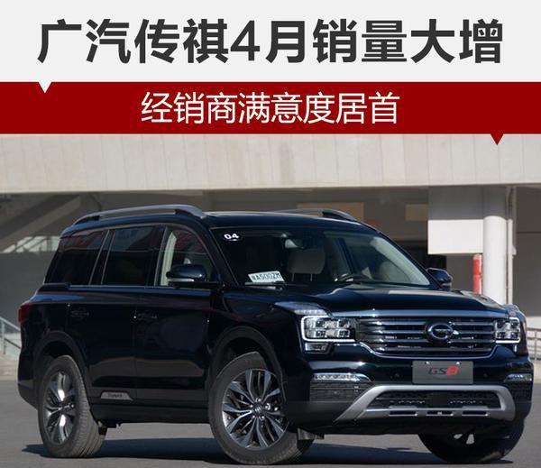 广汽传祺4月销量大增 经销商满意度居首