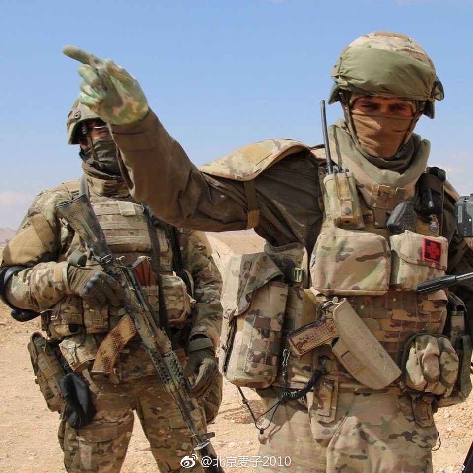 在叙利亚战场上的俄罗斯特种兵.