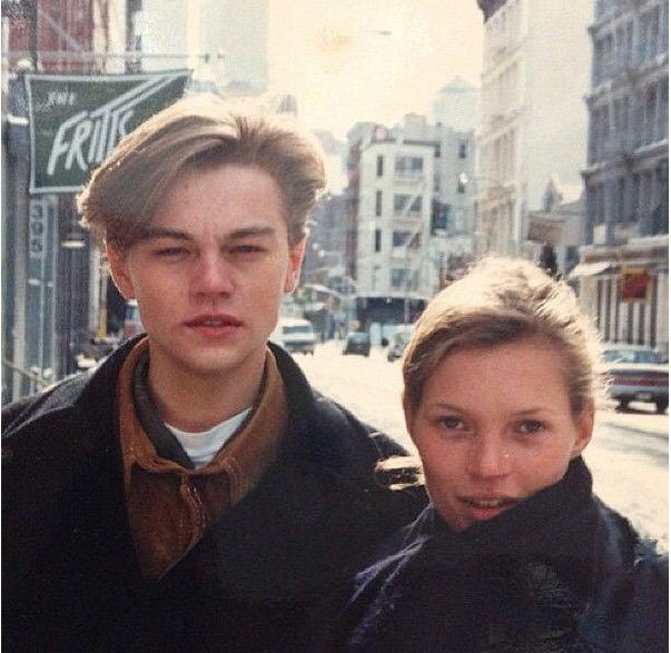 1993年时的莱昂纳多·迪卡普里奥(leonardo dicaprio)和凯特·摩丝