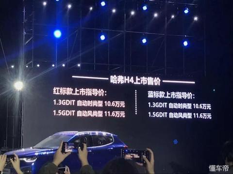 哈佛H4正式上市：售价10.6万起号称“小号H6” 网友却称不亲民！