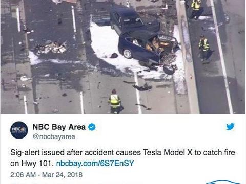特斯拉Model X撞车后燃爆，车毁人亡！电动汽车着火怎么办？