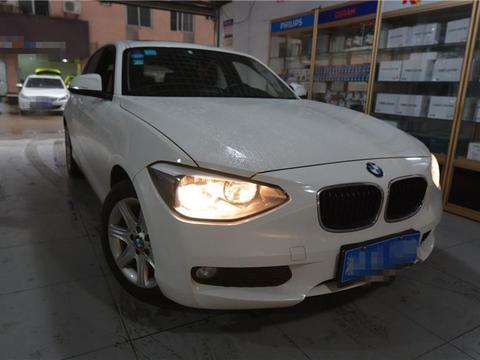 长沙改灯小钢炮 宝马1系改装透镜氙气灯加日行灯