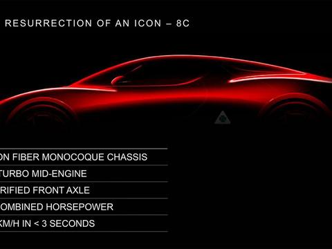 阿尔法·罗密欧8C效果图曝光 对标法拉利