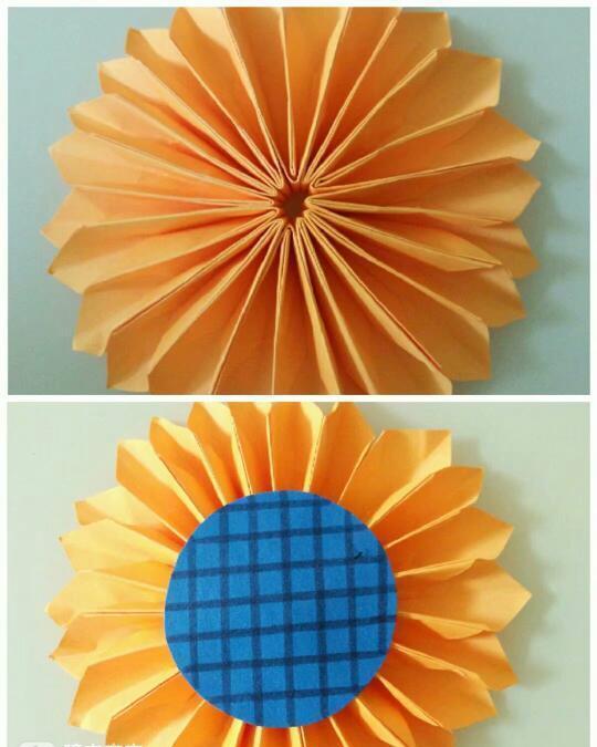手工折纸:美丽的向日葵,朝着阳光努力向上