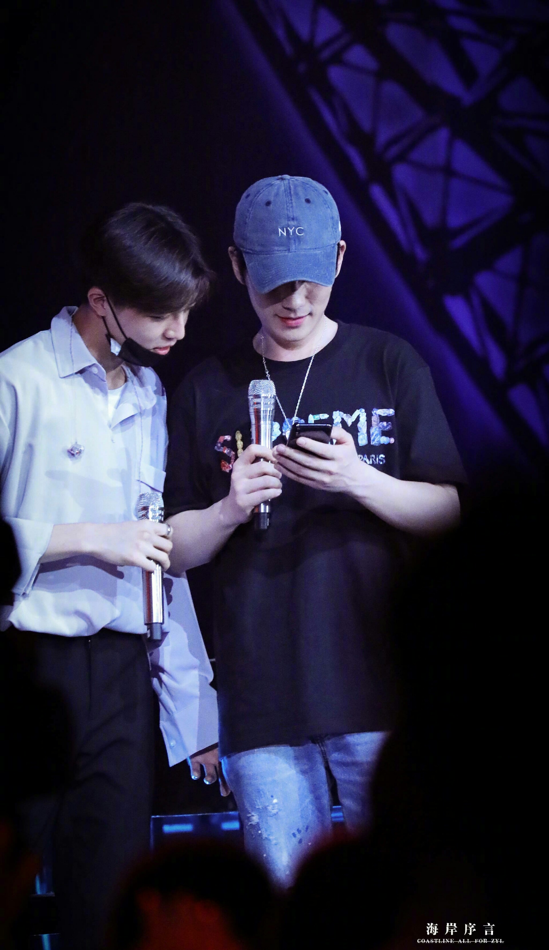 朱一龙陈立农 两个小哥哥彩排的时候同框,今晚