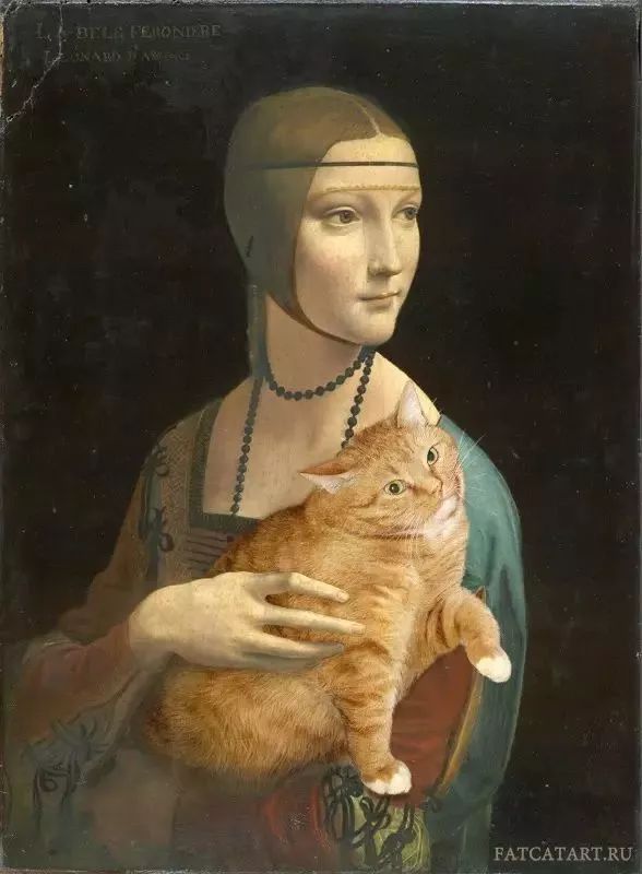猫 世界名画,竟然毫无违和感!