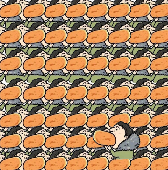 王校长的吃热狗图像了