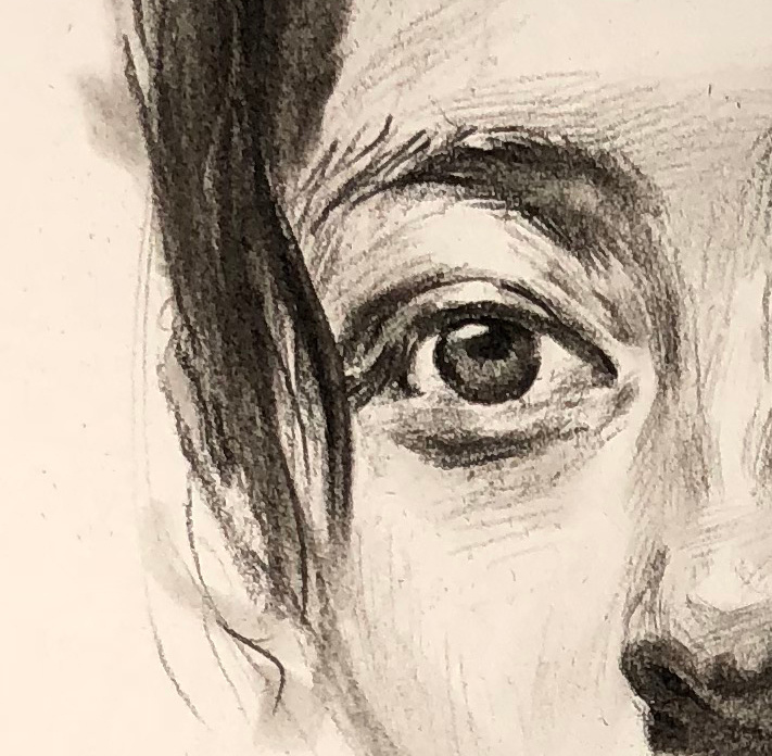 传奇绘画课堂回顾:第一一〇集 女青年素描头像步骤详细解析,范画及