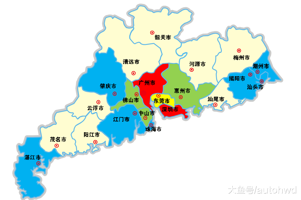 2018年排名, 各省份哪些城市是一线城市, 二线
