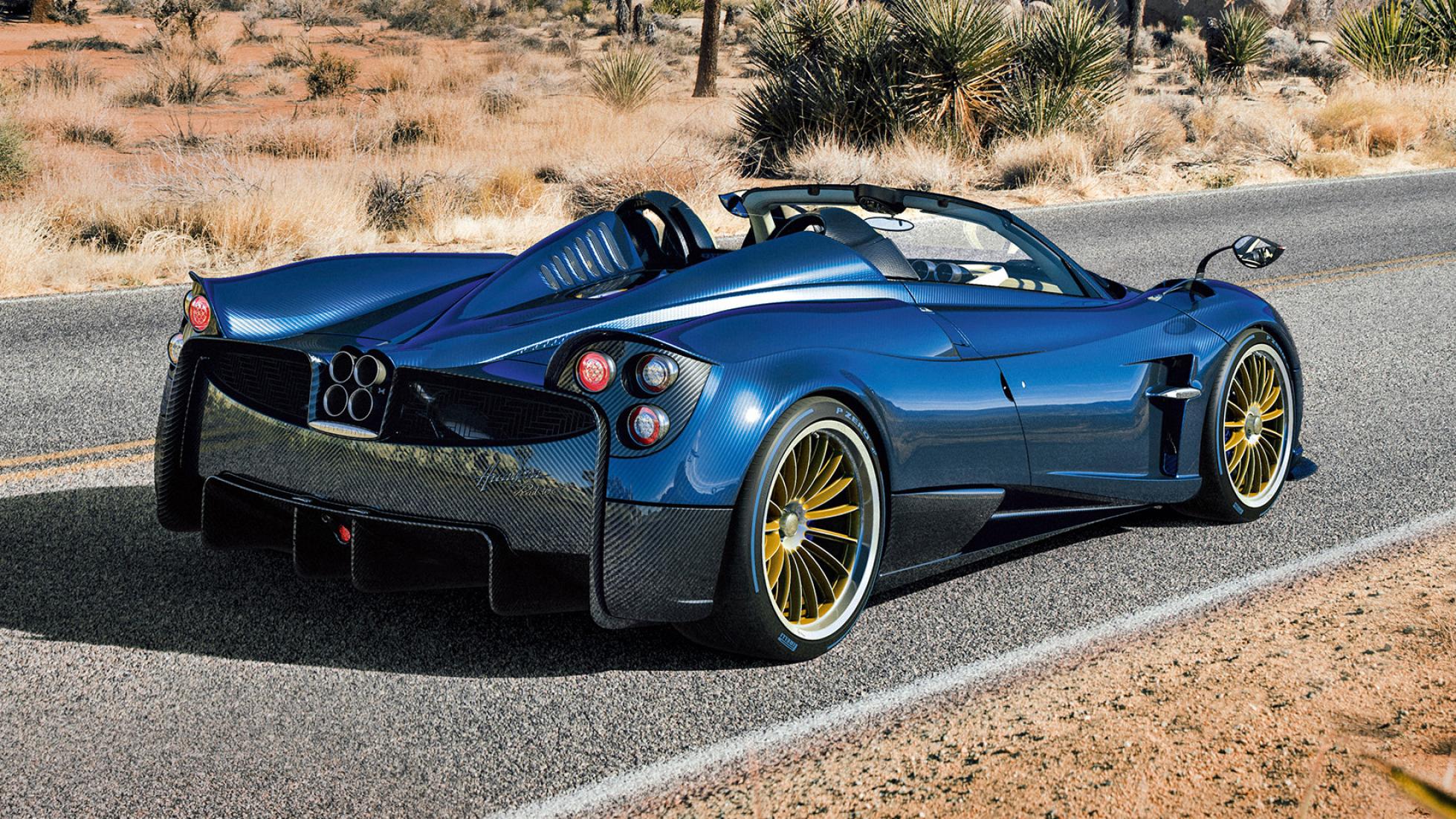 huayra roadster,venenoroadster 帕加尼huayra roadster,性能参数是764马力/1000牛米