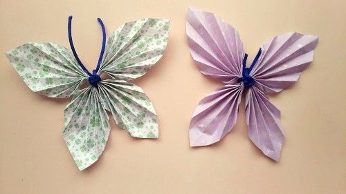 手工折纸: 教大家做漂亮的折纸蝴蝶,小朋友都能看懂的图解教程!