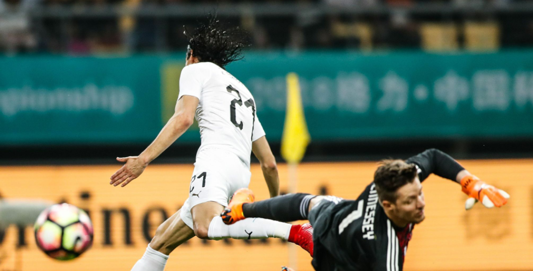 乌拉圭球员卡瓦尼,获得2018年中国杯最佳球员